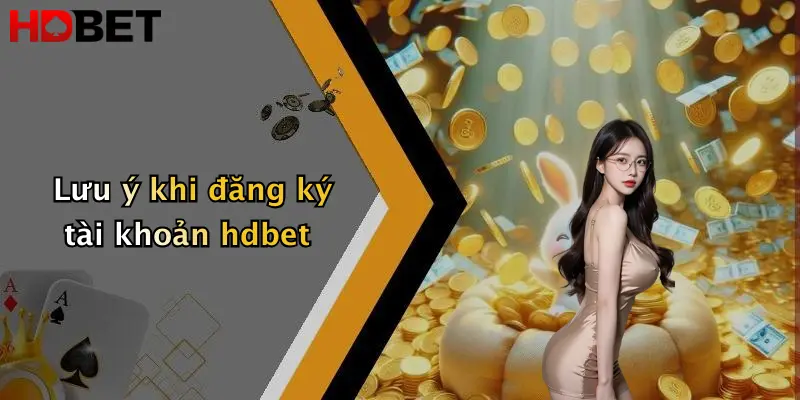 Lưu ý khi đăng ký tài khoản hdbet