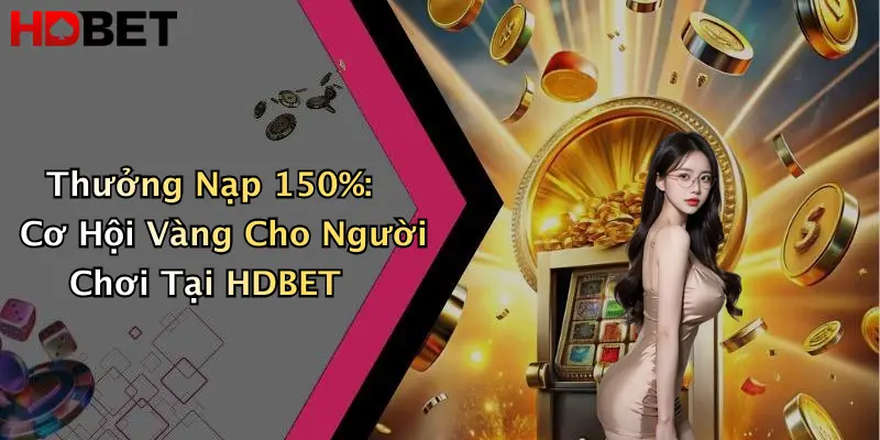 Thưởng Nạp 150%: Cơ Hội Vàng Cho Người Chơi Tại HDBET
